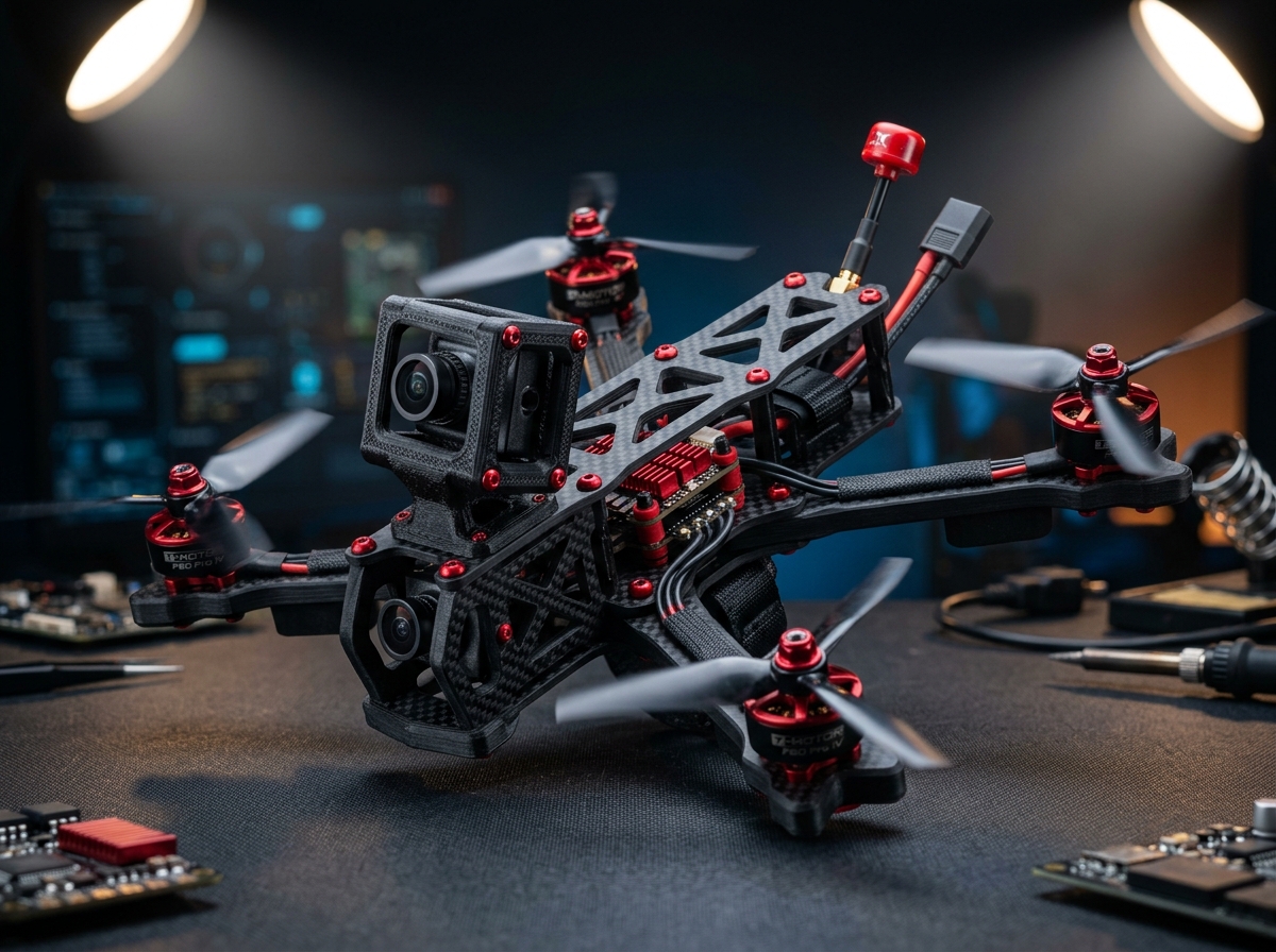 Chassis de Drone em Fibra de Carbono